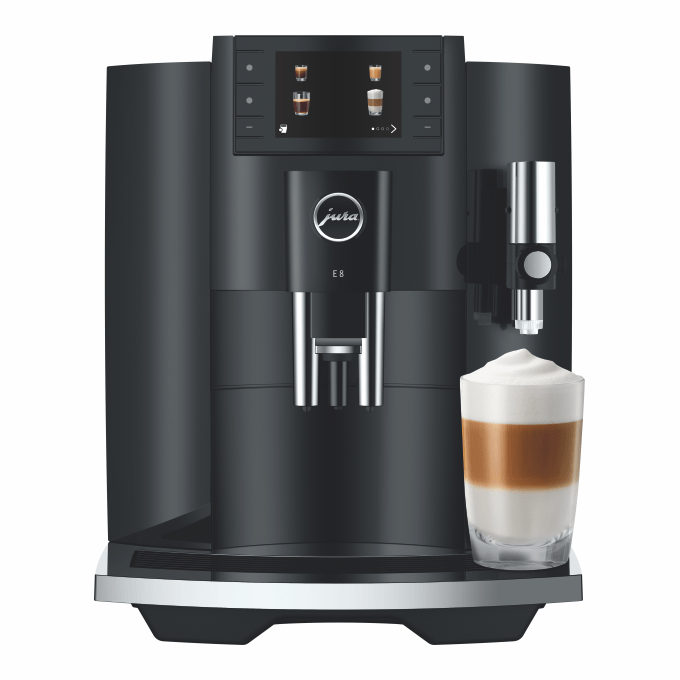 Jura E8 Automatic Bean To Cup Coffee Machine Piano Black